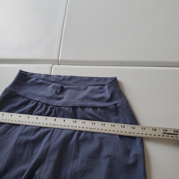 Matilda Jane Pants Women Medium Blue Ruffle Bell Bottom Crop Pant - Picture 6 of 10